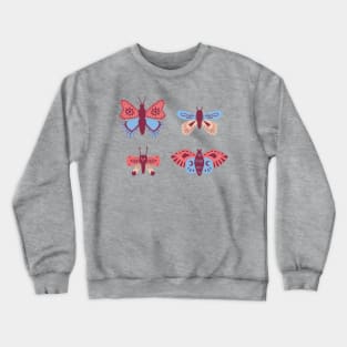 lepidoptera chart Crewneck Sweatshirt